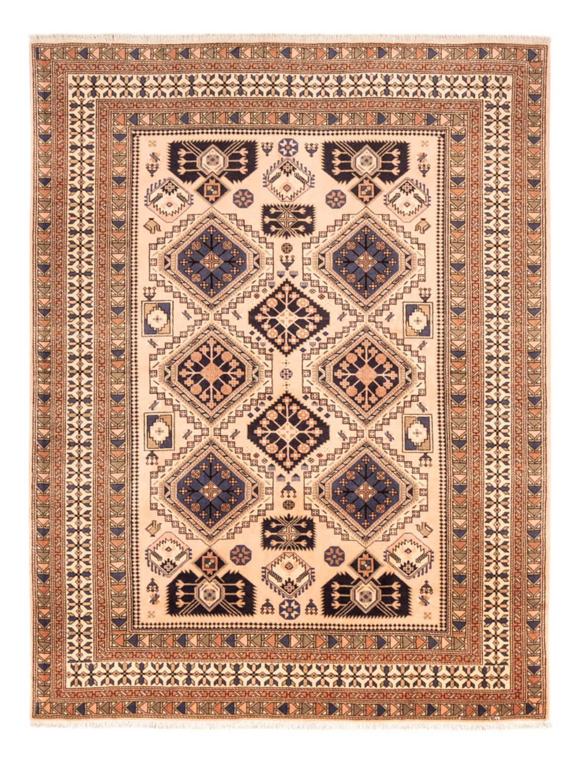Persisk matta - Nomadic - 251 x 194 cm - ljusbeige