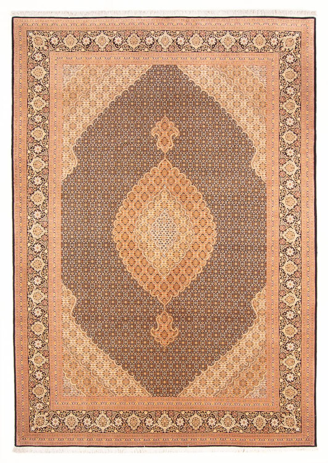 Persisk matta - Tabriz - Royal - 300 x 202 cm - mörkblå