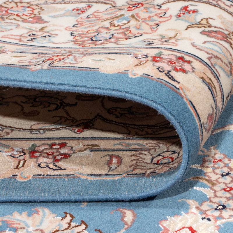 Persisk matta - Tabriz - Royal - 298 x 197 cm - ljusblå