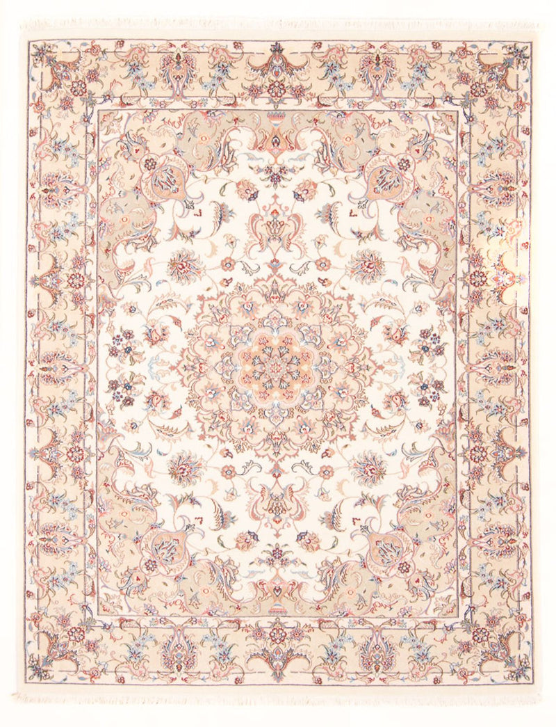 Persisk matta - Tabriz - Royal - 198 x 148 cm - grädde