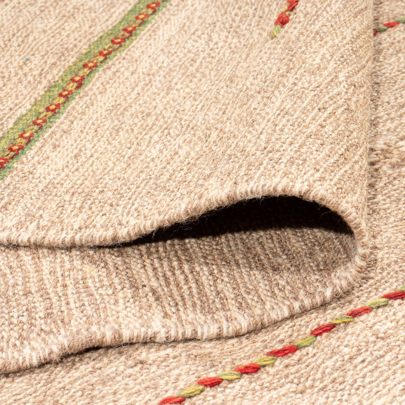 Kelim matta - trendig - 289 x 191 cm - ljusbeige