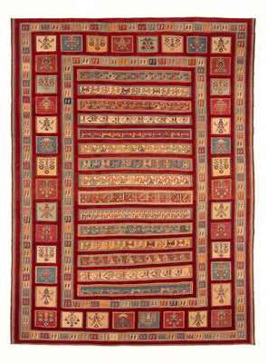 Kelim Carpet - orientalisk matta - Kungliga - 297 x 211 cm - flerfärgad