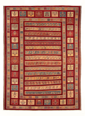 Kelim Carpet - orientalisk matta - Kungliga - 297 x 211 cm - flerfärgad