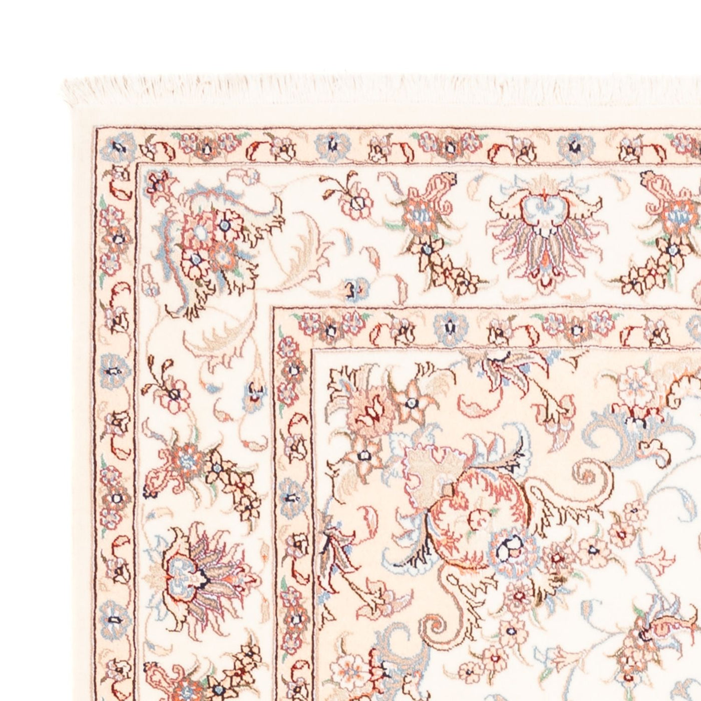 Persisk matta - Tabriz - 196 x 153 cm - grädde