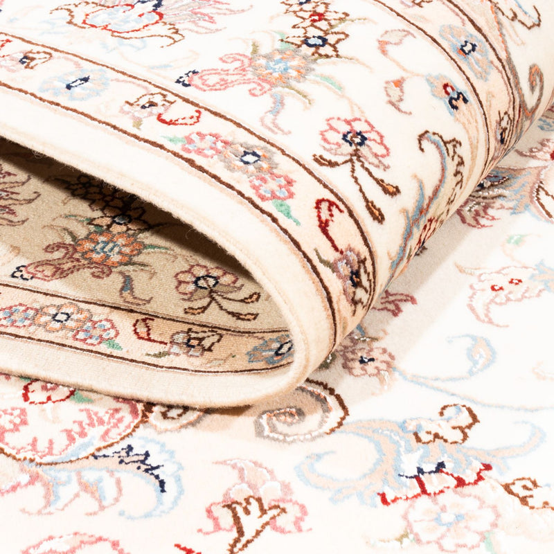 Persisk matta - Tabriz - 196 x 153 cm - grädde