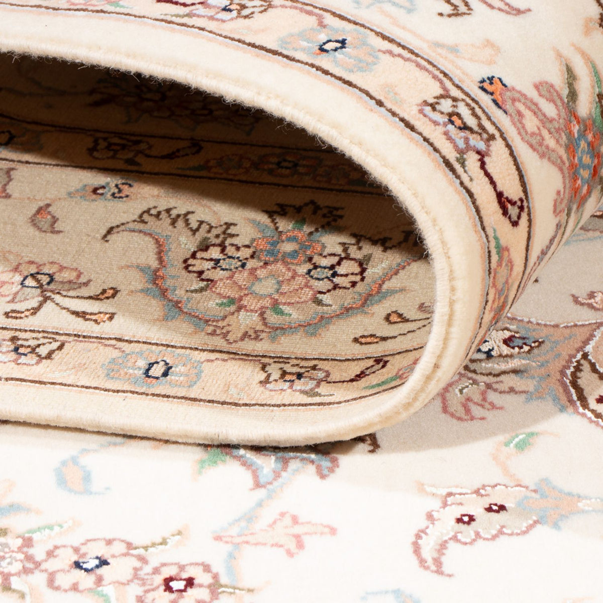 Persisk matta - Tabriz - Royal - 203 x 148 cm - grädde