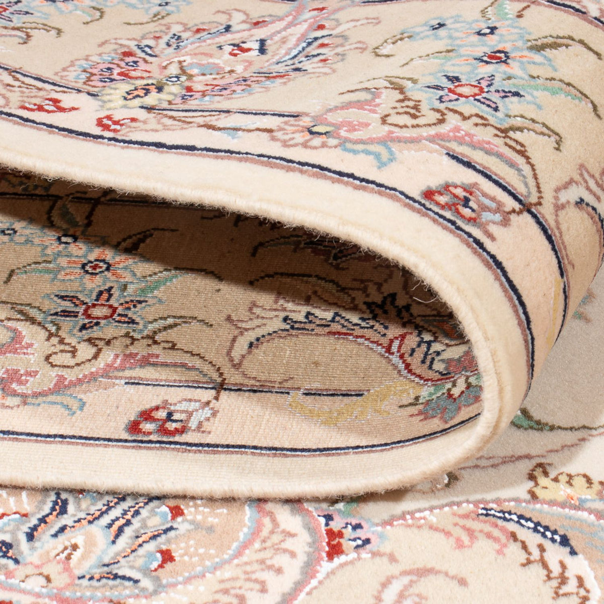 Persisk matta - Tabriz - Royal - 196 x 150 cm - grädde