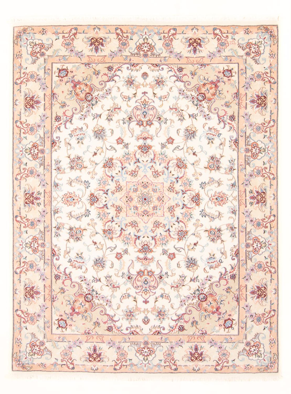 Persisk matta - Tabriz - Royal - 200 x 147 cm - grädde