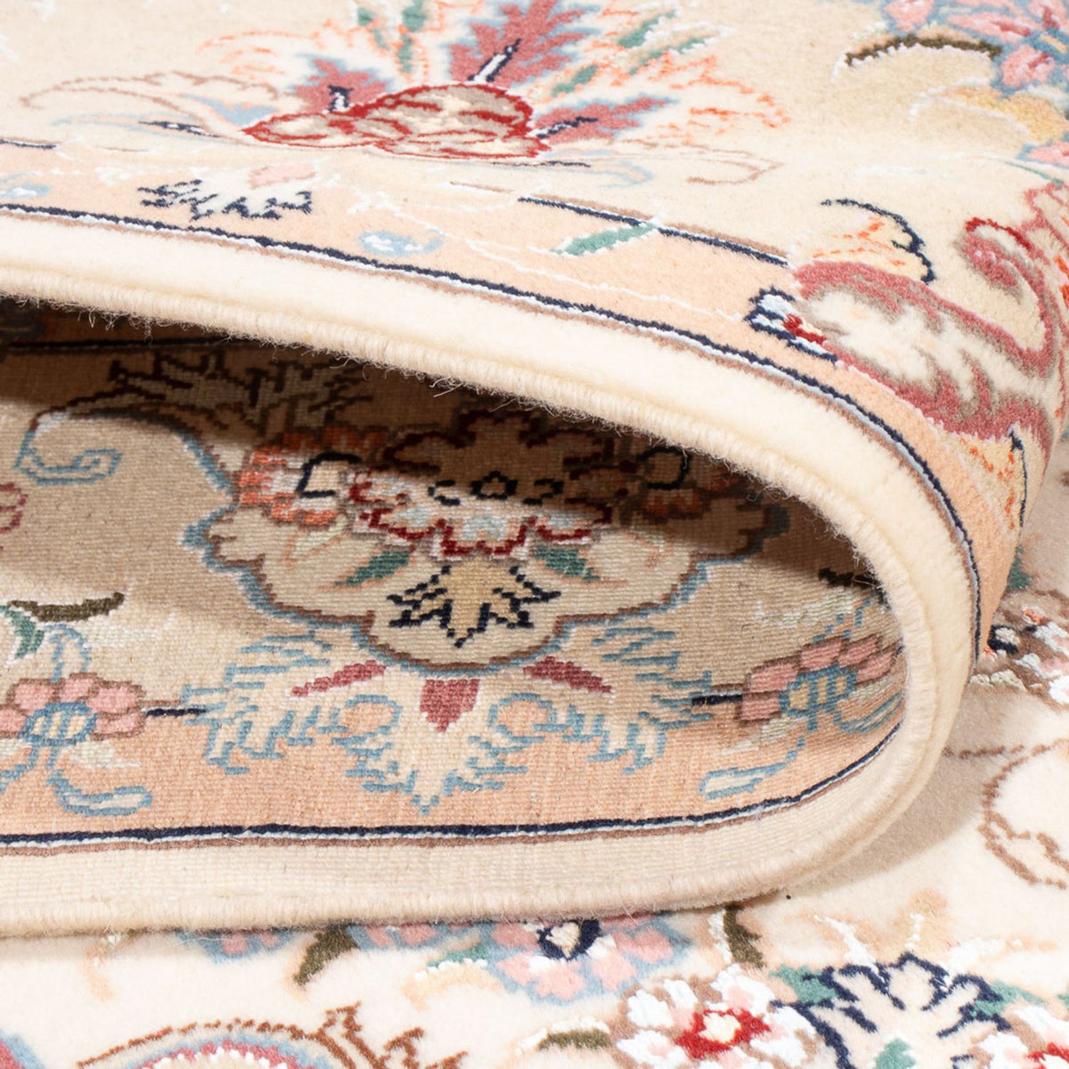 Persisk matta - Tabriz - Royal - 200 x 147 cm - grädde