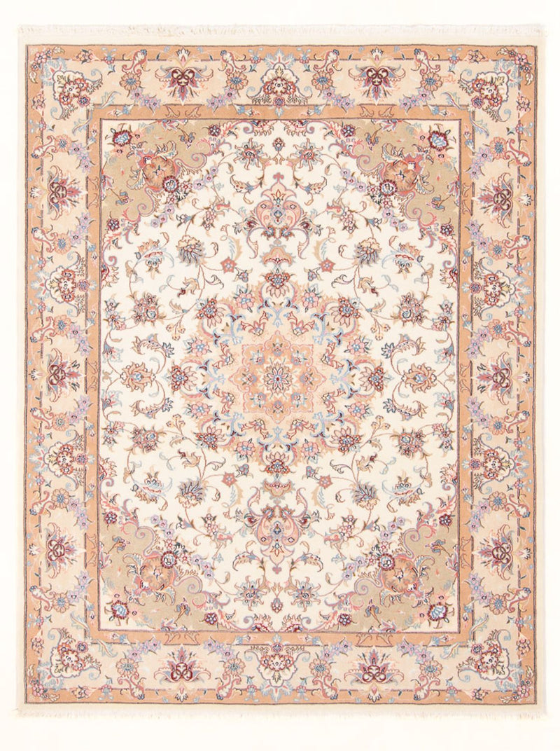 Persisk matta - Tabriz - Royal - 195 x 147 cm - grädde