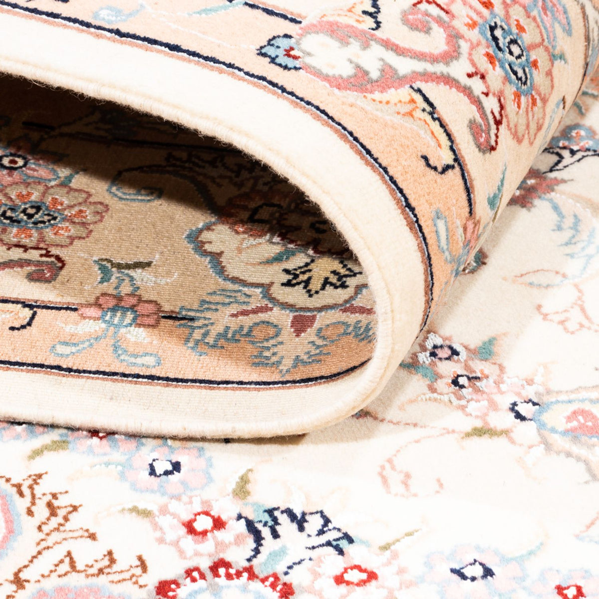 Persisk matta - Tabriz - 202 x 150 cm - grädde