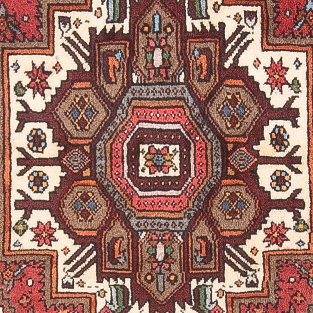 Persisk matta - Nomadic - 123 x 80 cm - grädde