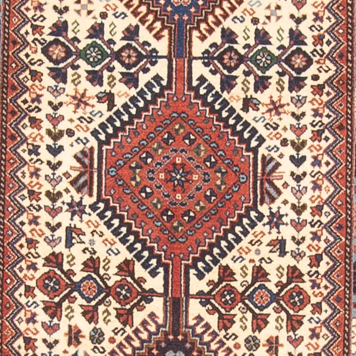 Runner Persisk matta - Nomadic - 398 x 82 cm - grädde