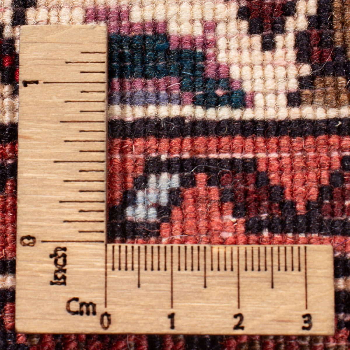 Persisk matta - Nomadic - 126 x 84 cm - mörkröd