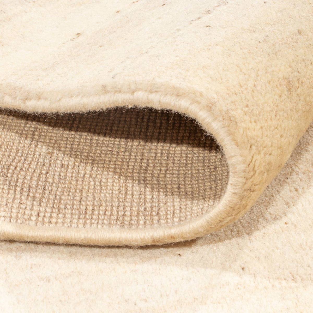 Gabbeh-matta - persisk kvadrat  - 192 x 197 cm - grädde