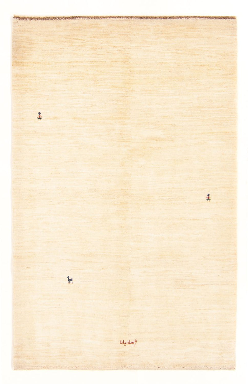 Gabbeh-matta - persisk - 192 x 127 cm - grädde