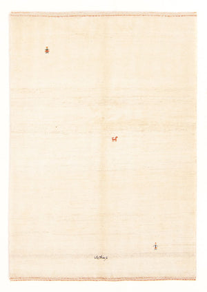 Gabbeh-matta - persisk - 187 x 140 cm - grädde