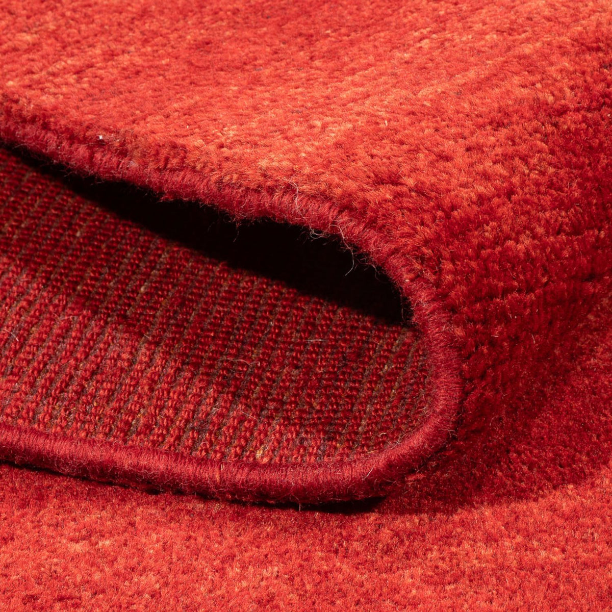 Gabbeh-matta - persisk kvadrat  - 168 x 168 cm - röd