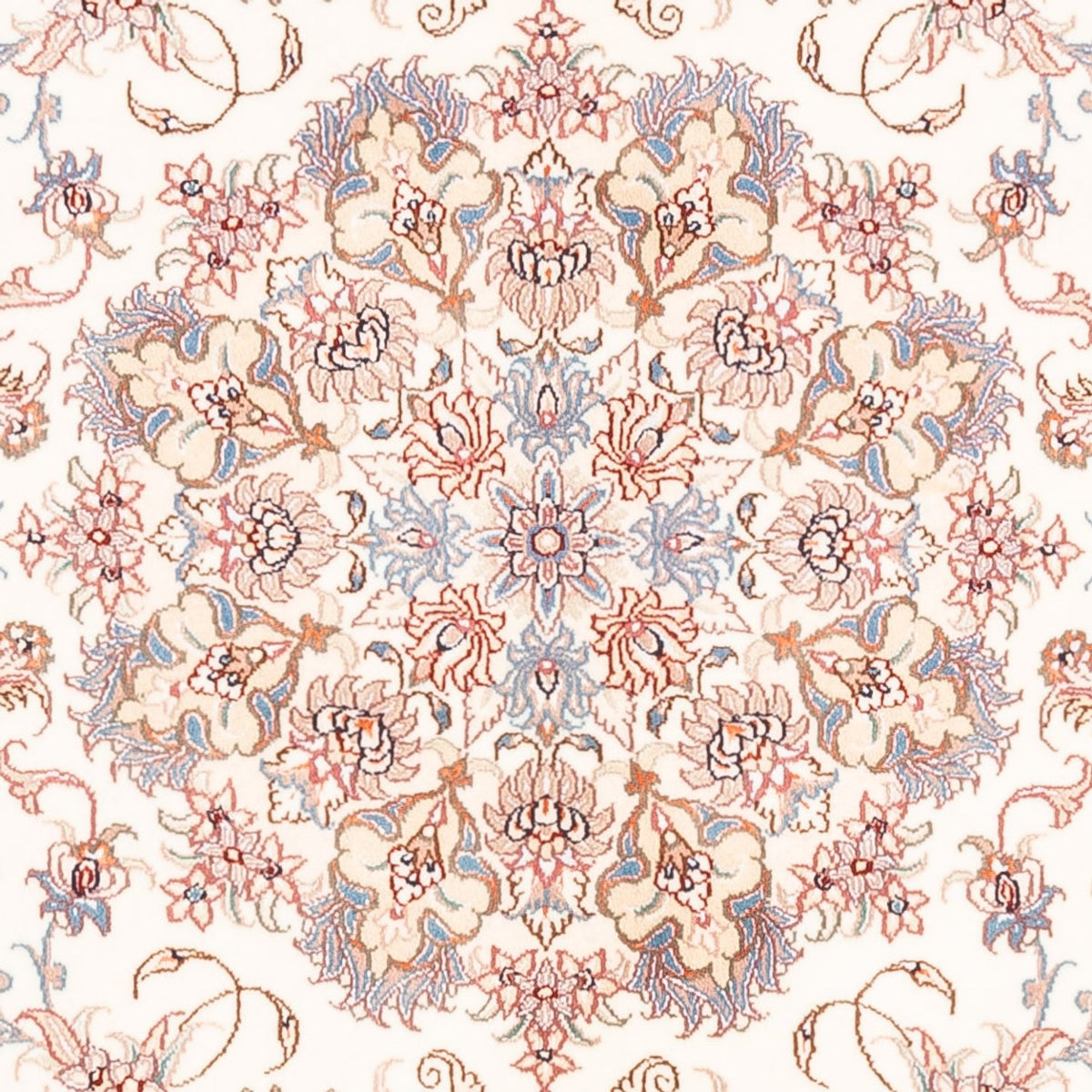 Persisk matta - Tabriz - 201 x 148 cm - grädde