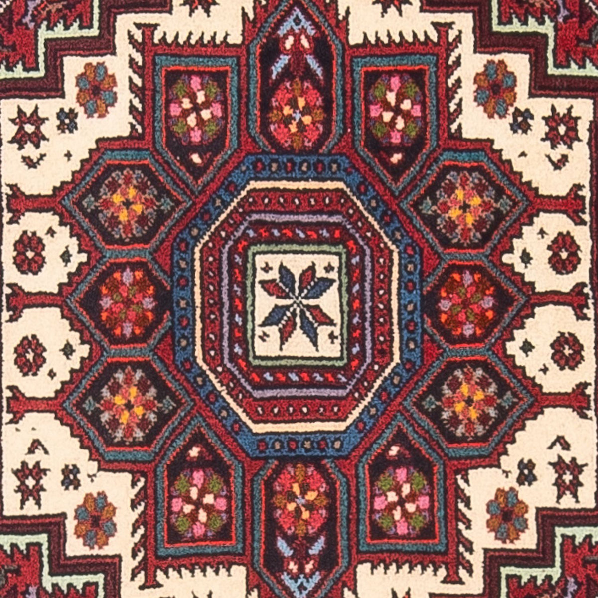 Persisk matta - Nomadic - 123 x 86 cm - grädde