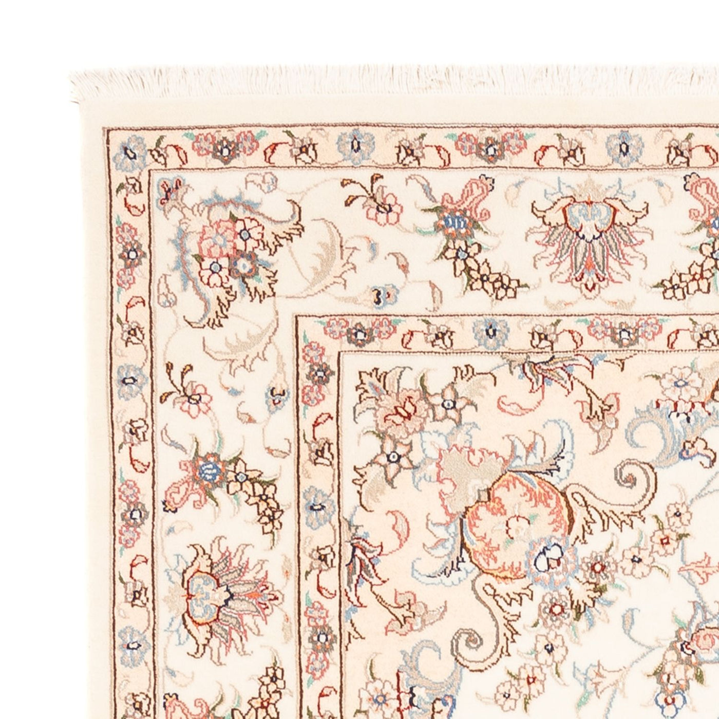 Persisk matta - Tabriz - 203 x 148 cm - grädde