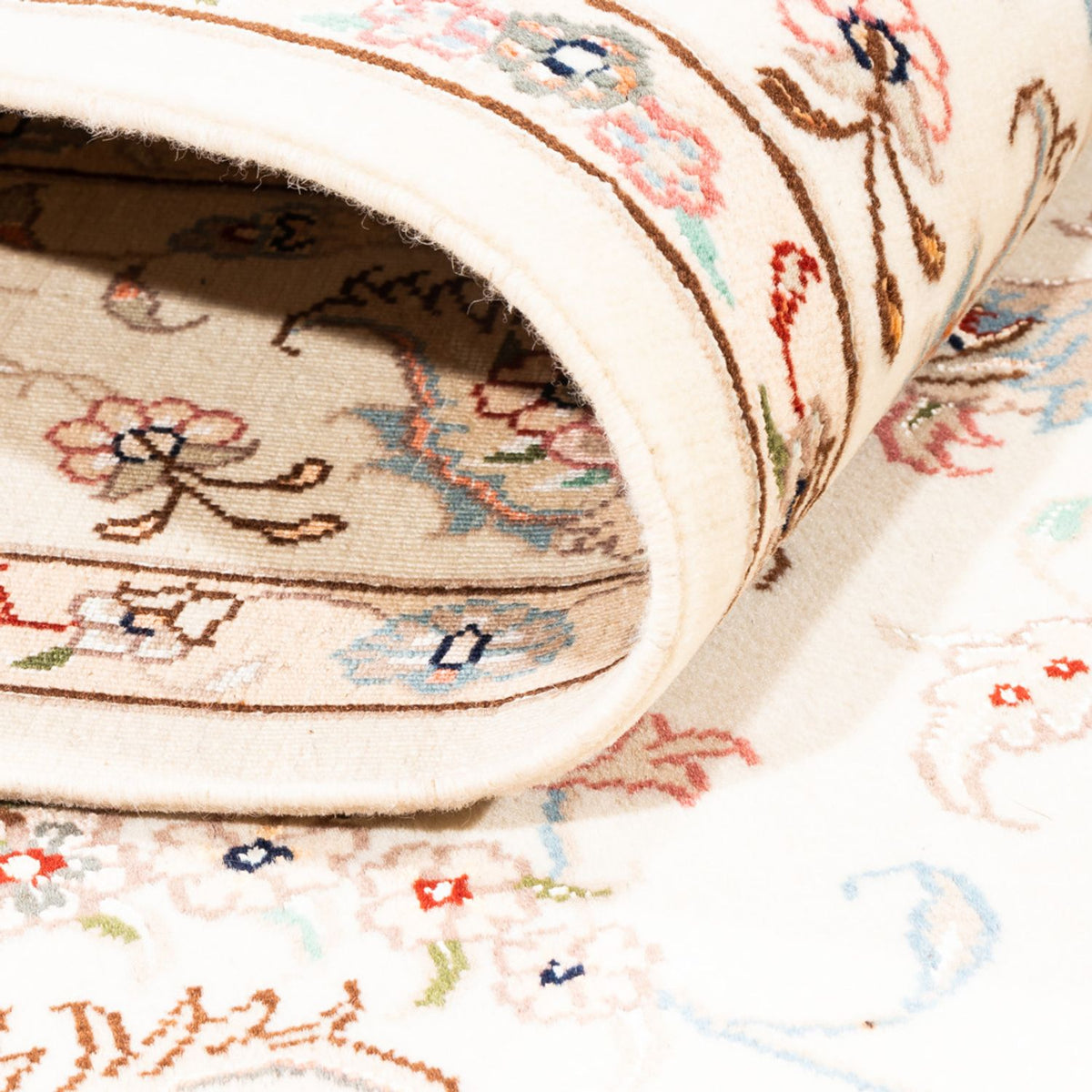 Persisk matta - Tabriz - 203 x 148 cm - grädde