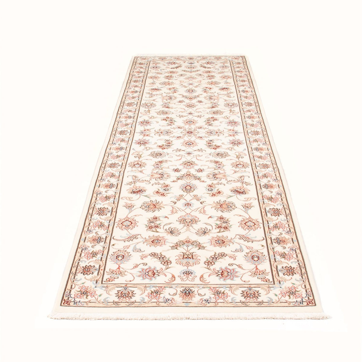 Runner Persisk matta - Tabriz - Royal - 294 x 89 cm - grädde