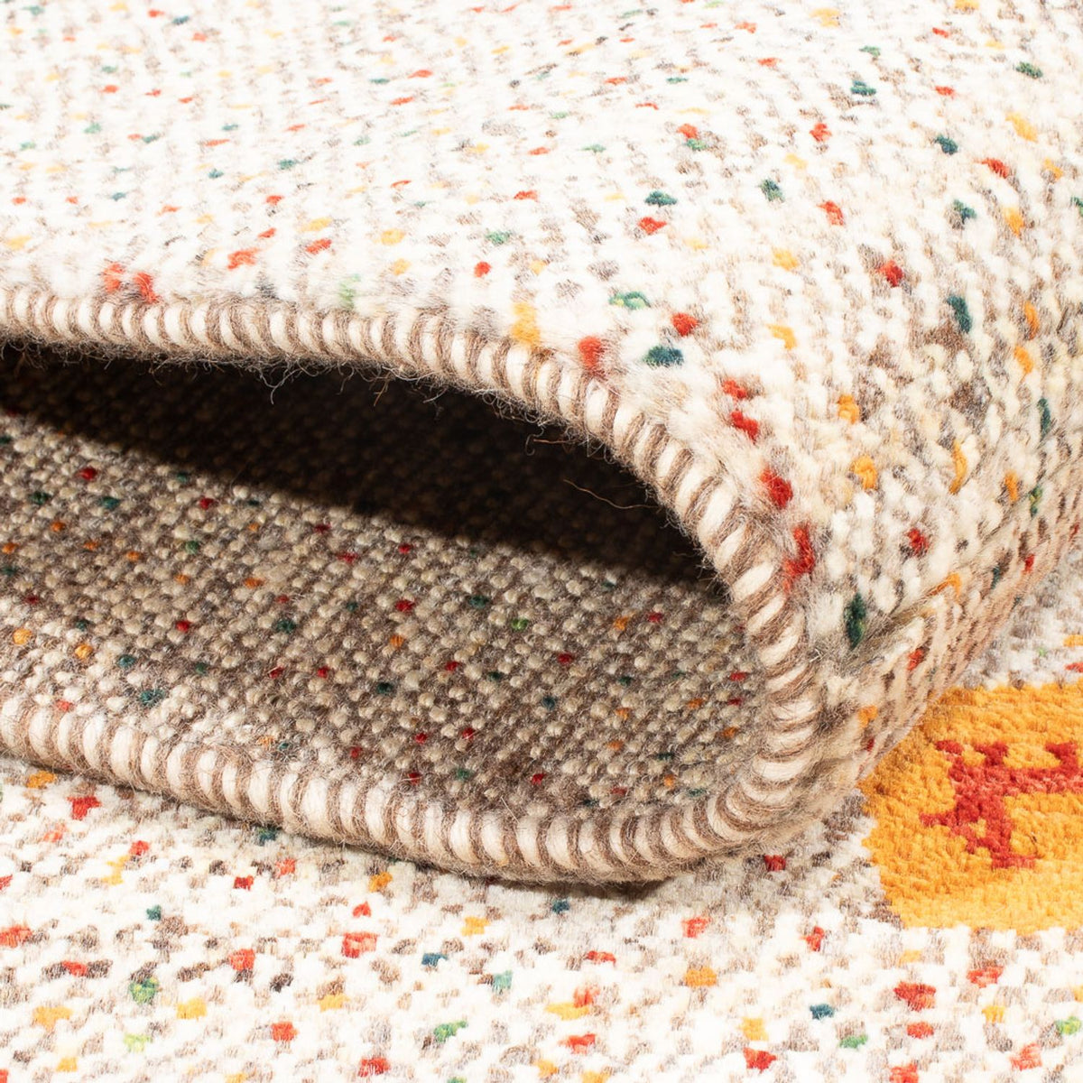 Gabbeh-matta - persisk - 202 x 157 cm - natur