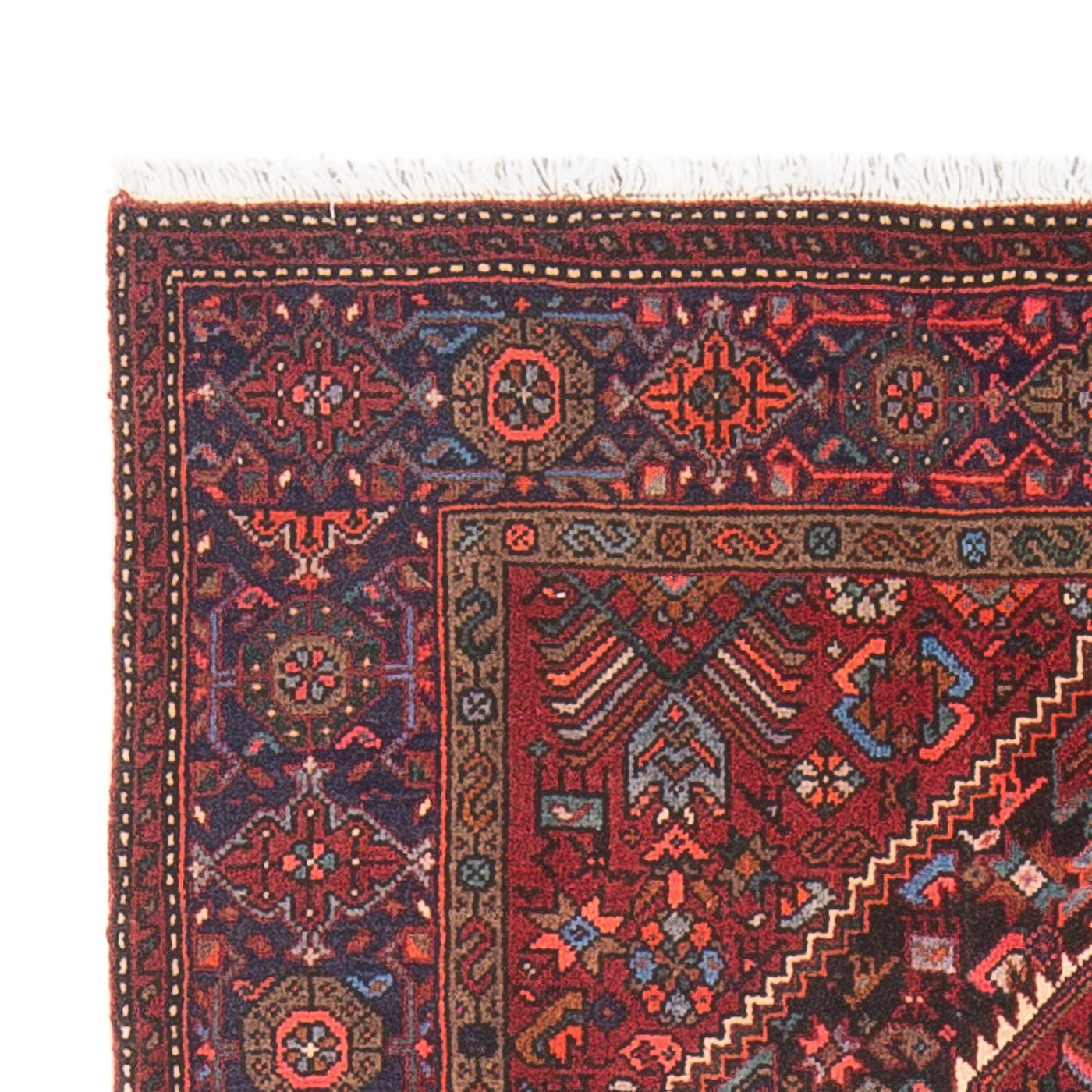Persisk matta - Nomadic - 125 x 78 cm - mörkröd