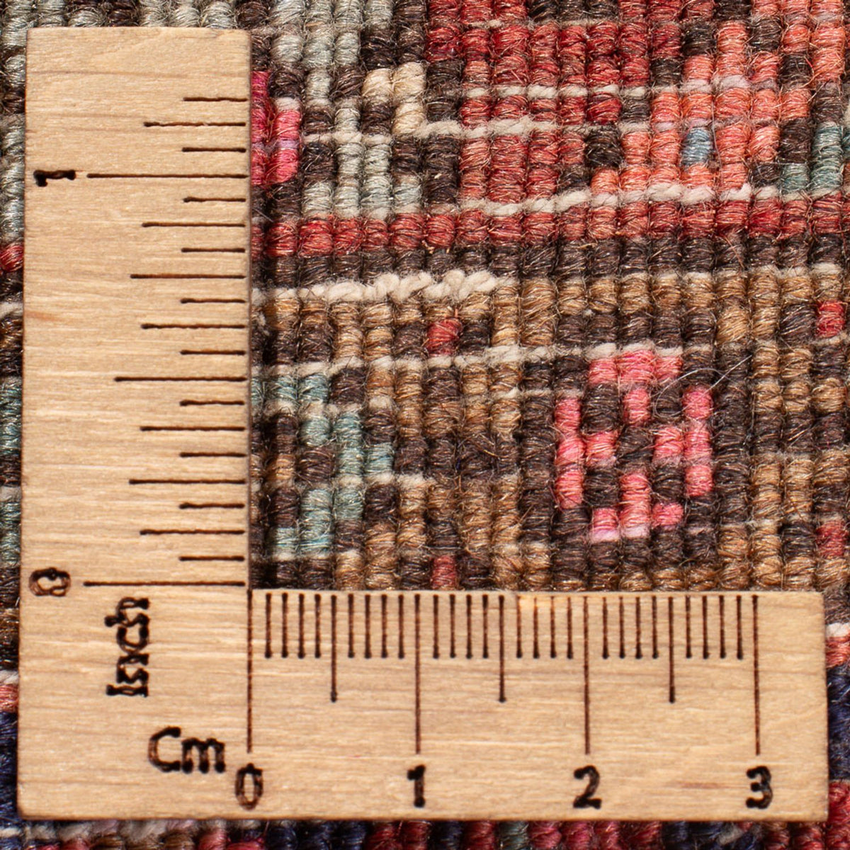 Persisk matta - Nomadic - 125 x 78 cm - mörkröd