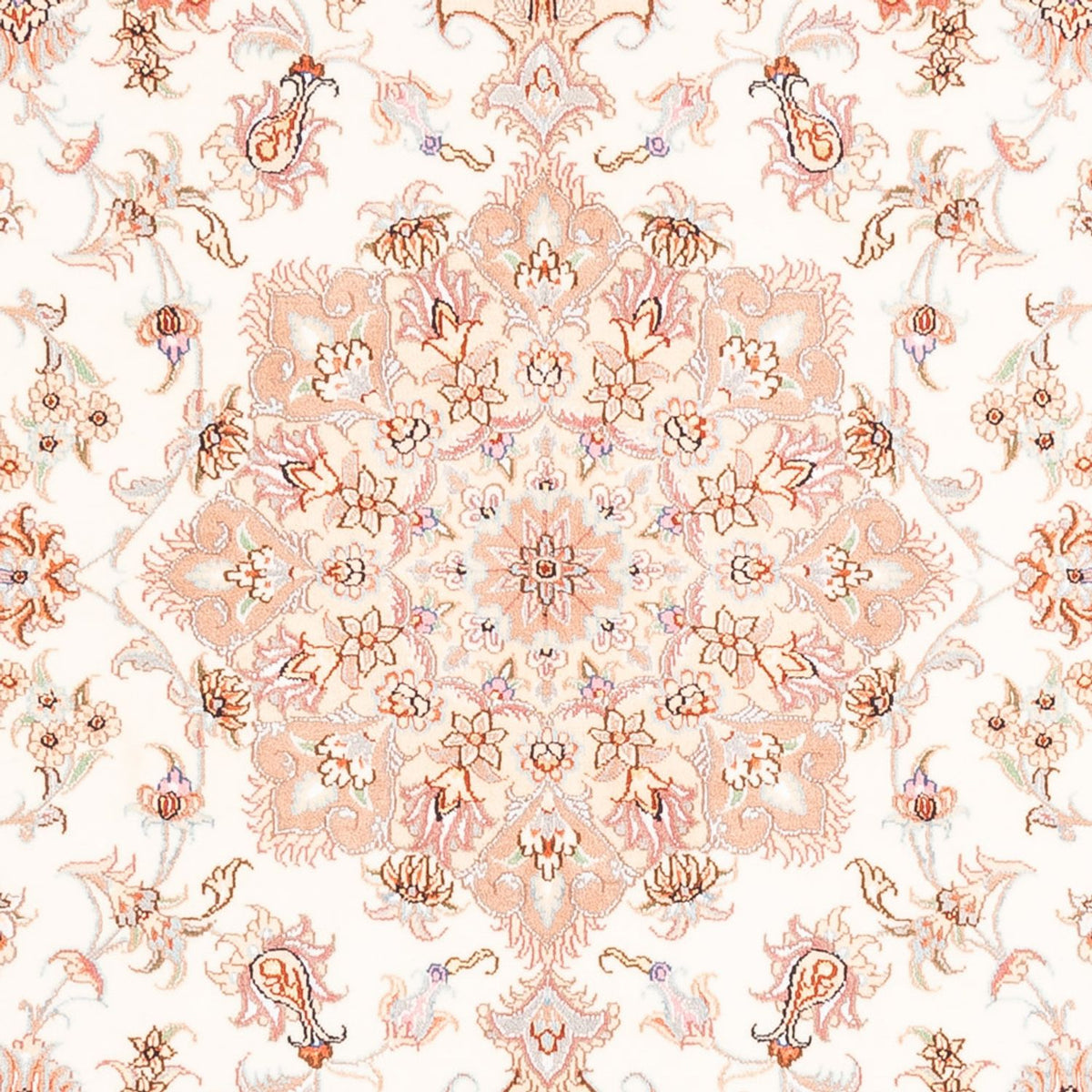 Persisk matta - Tabriz - 202 x 150 cm - grädde