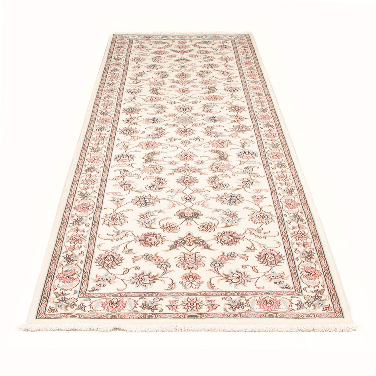 Runner Persisk matta - Tabriz - Royal - 298 x 91 cm - grädde