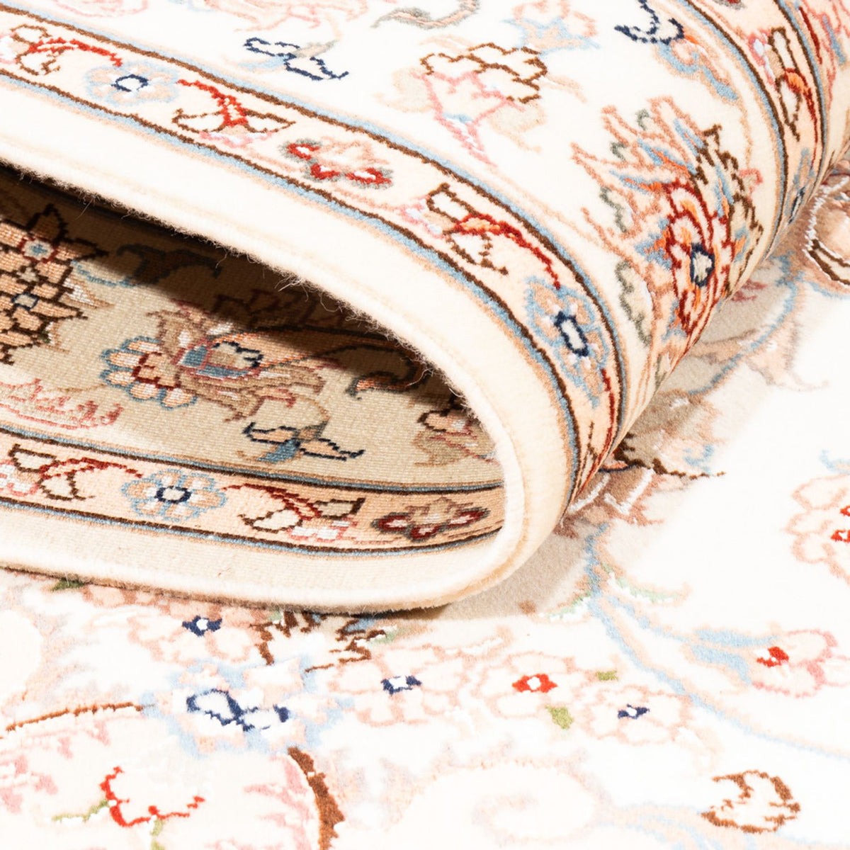 Persisk matta - Tabriz - 176 x 120 cm - grädde