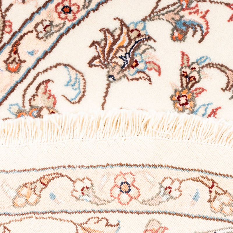 Persisk matta - Tabriz runt  - 153 x 150 cm - grädde