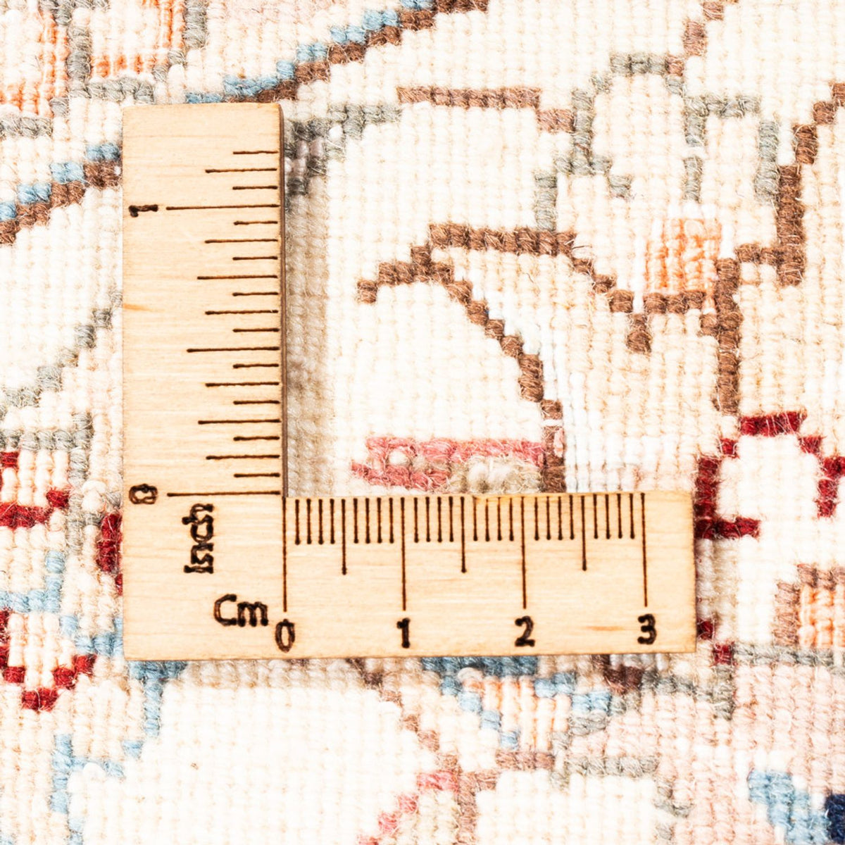 Persisk matta - Tabriz runt  - 153 x 150 cm - grädde