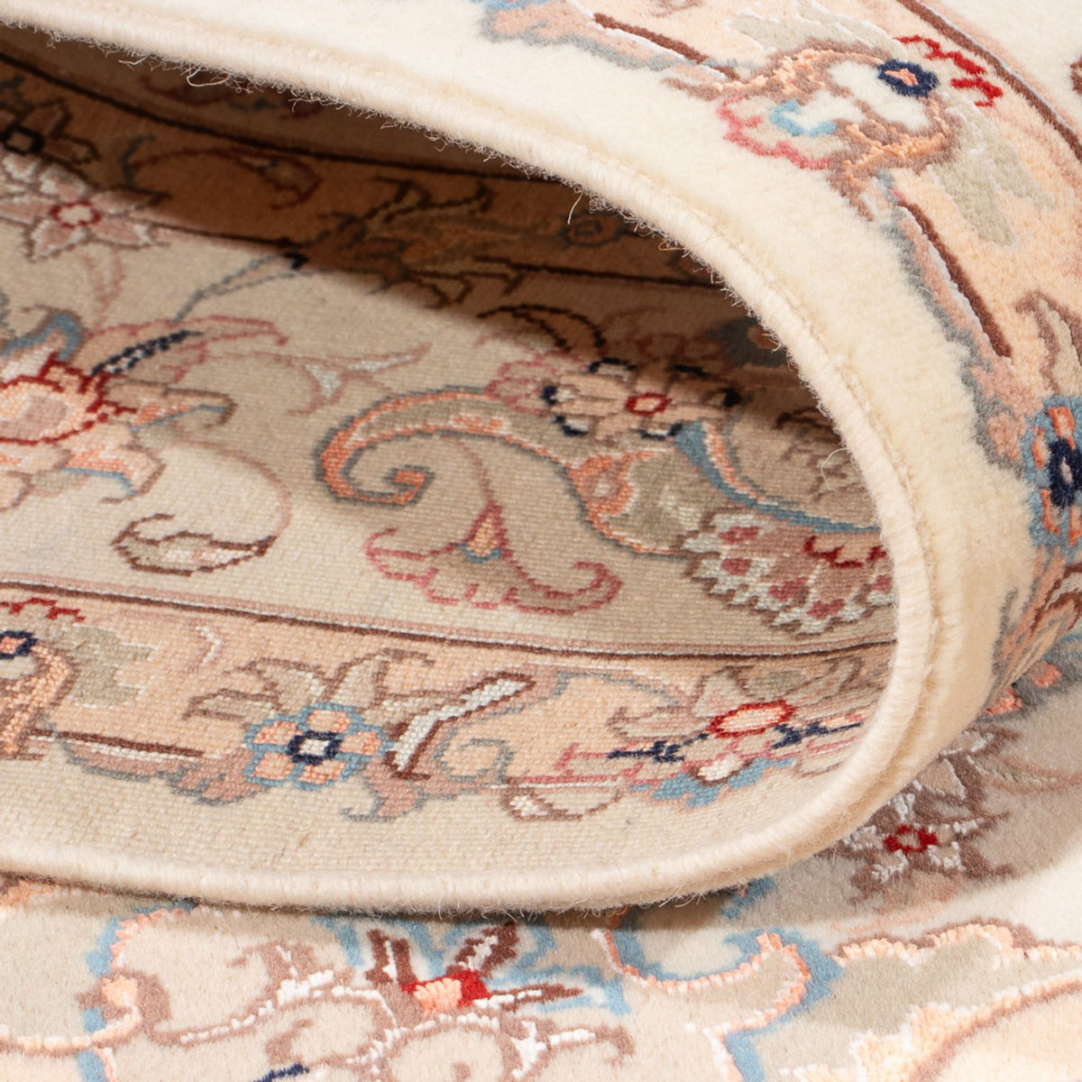 Persisk matta - Tabriz - Royal - 201 x 149 cm - grädde