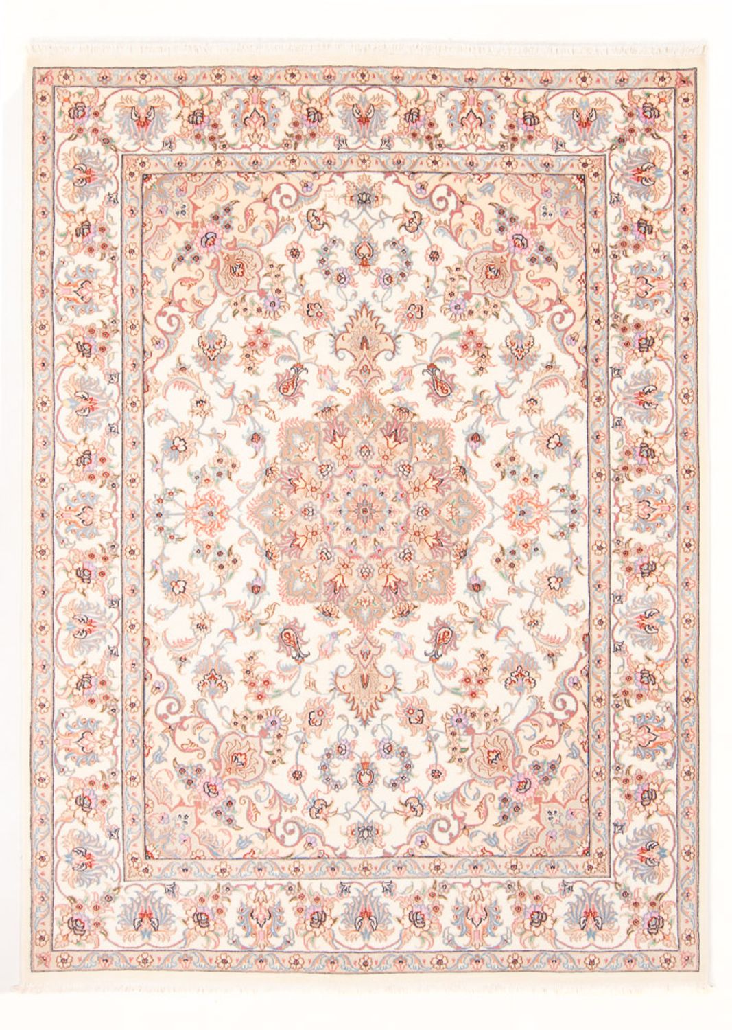 Persisk matta - Tabriz - Royal - 207 x 149 cm - grädde