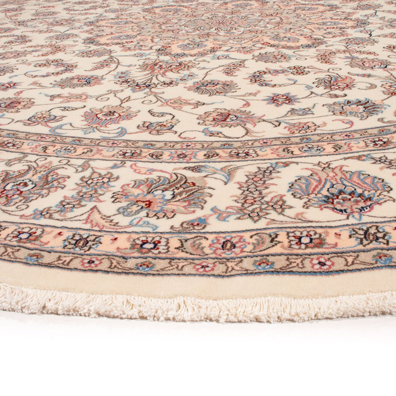 Persisk matta - Tabriz - Royal runt  - 250 x 250 cm - grädde