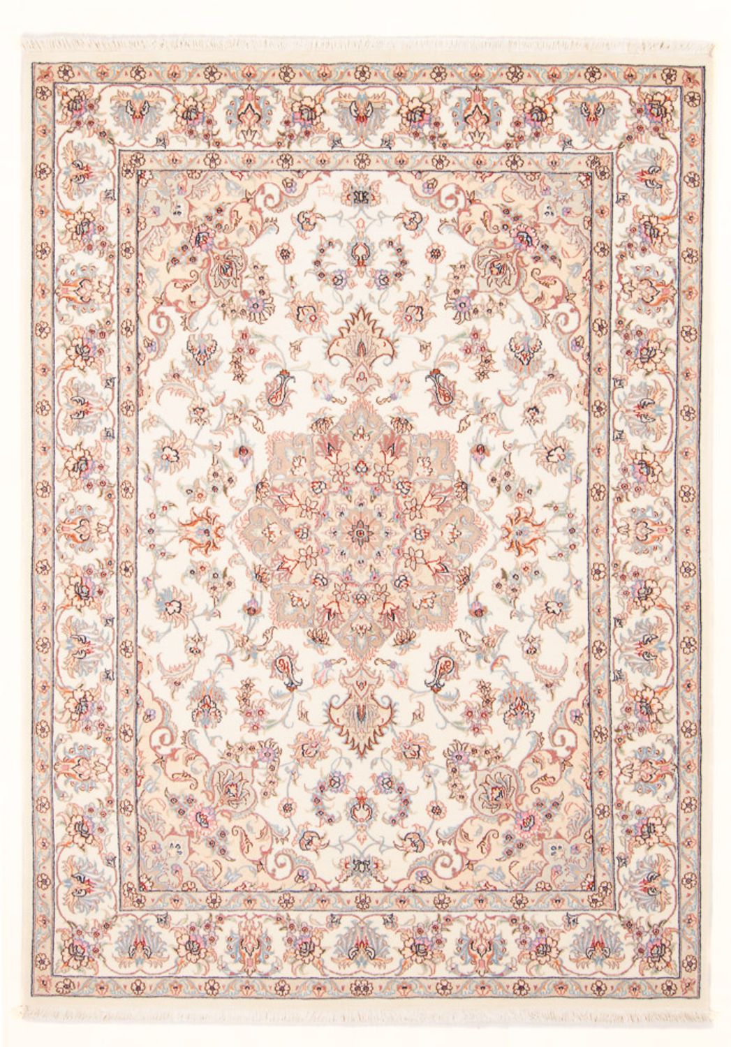 Persisk matta - Tabriz - Royal - 204 x 147 cm - grädde