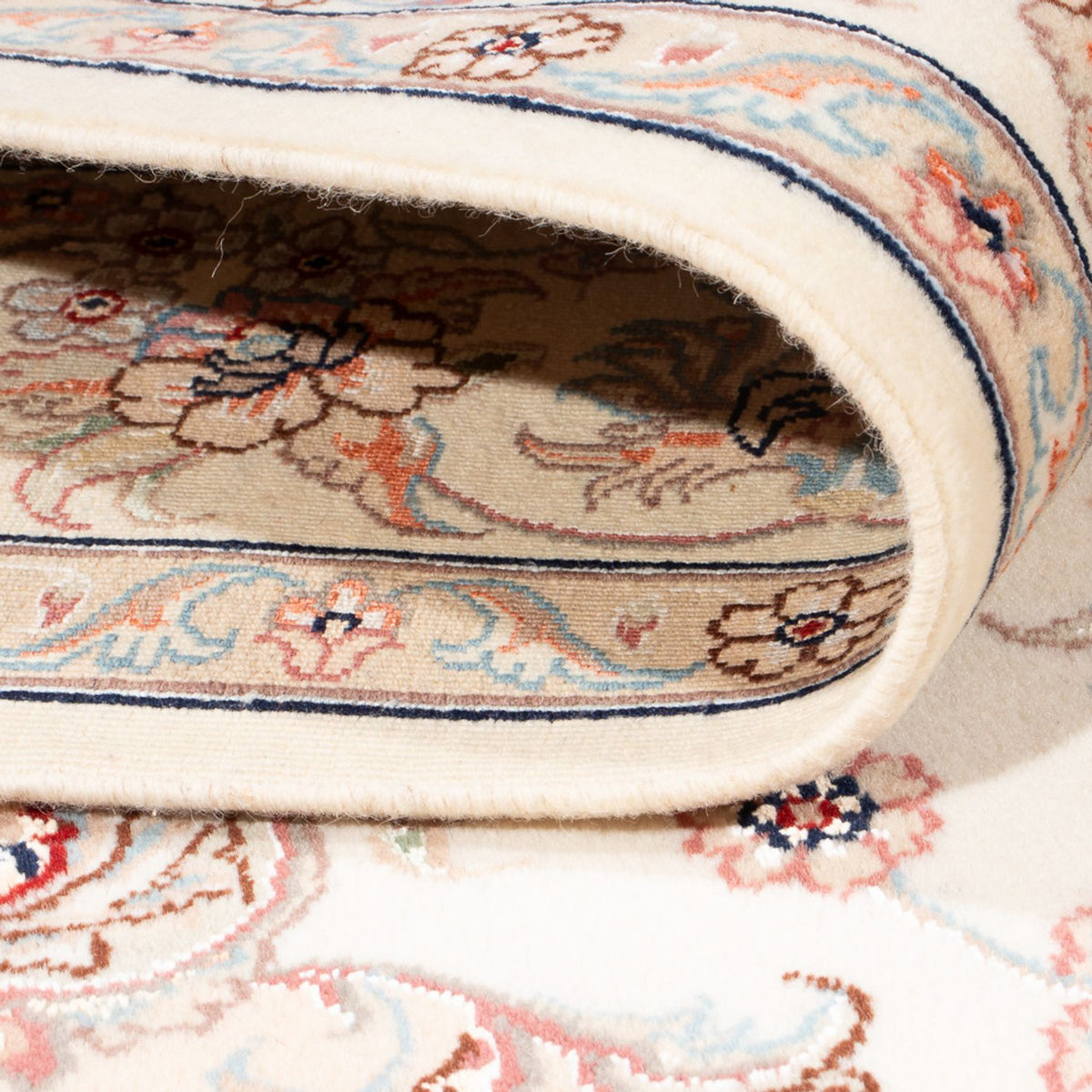 Persisk matta - Tabriz - Royal - 204 x 147 cm - grädde