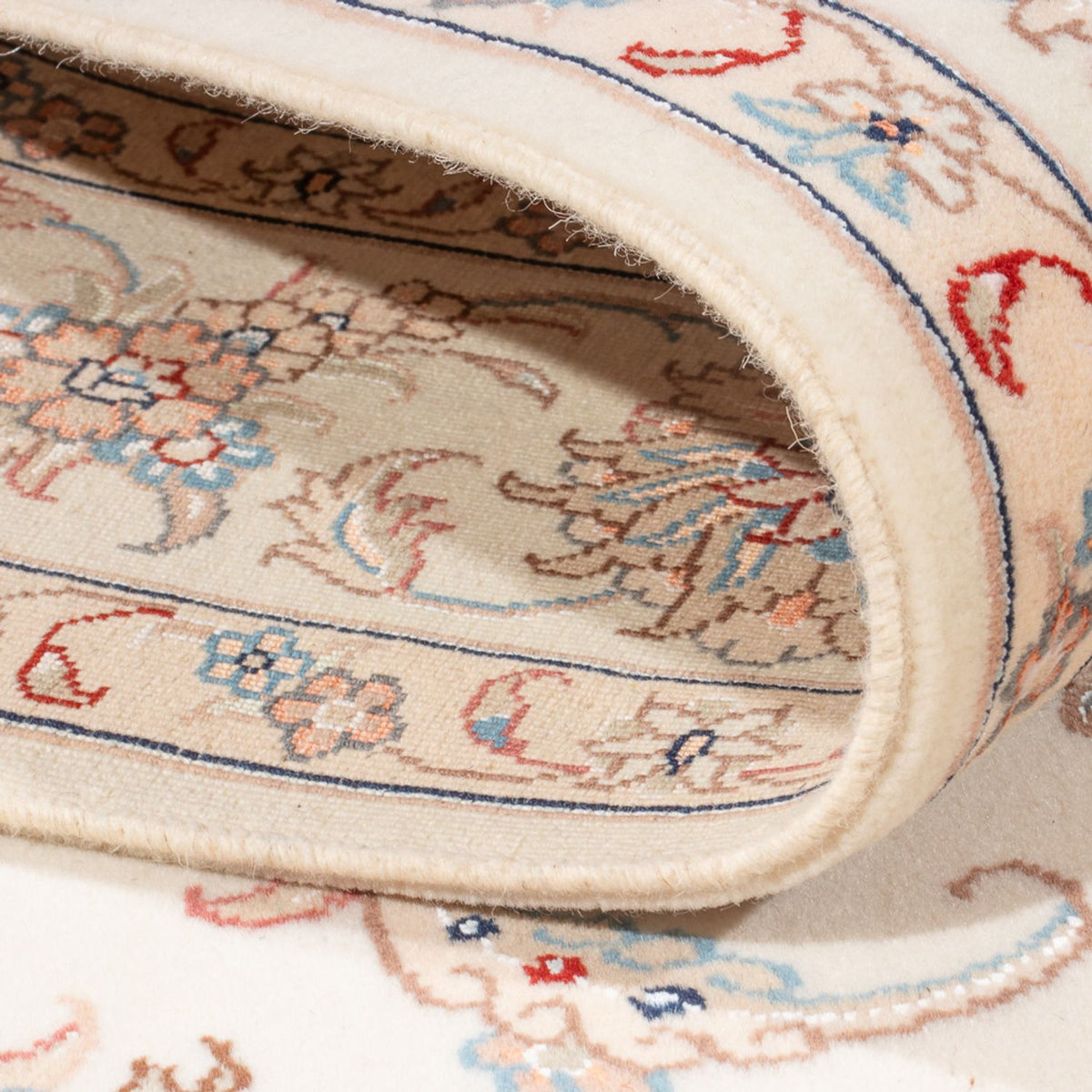 Persisk matta - Tabriz - Royal - 201 x 150 cm - grädde