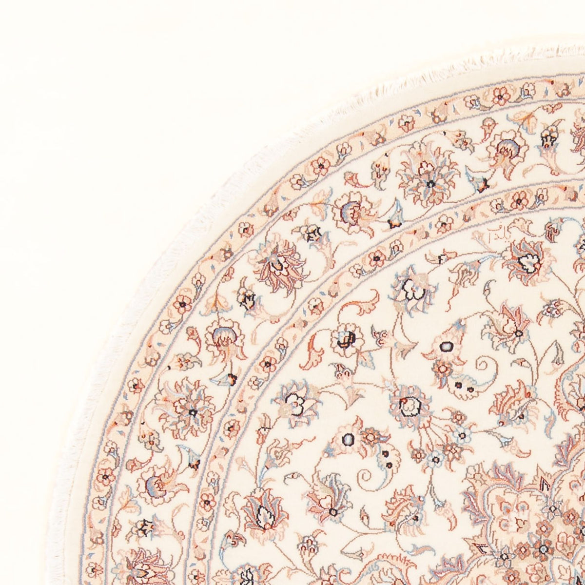 Persisk matta - Tabriz - Royal - 158 x 150 cm - grädde