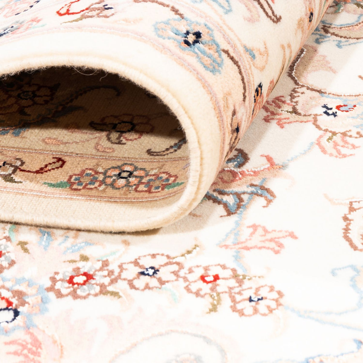 Persisk matta - Tabriz - 203 x 150 cm - grädde