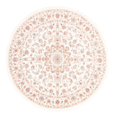 Persisk matta - Tabriz runt  - 157 x 151 cm - grädde