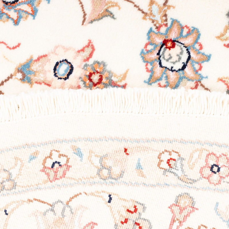 Persisk matta - Tabriz runt  - 157 x 151 cm - grädde