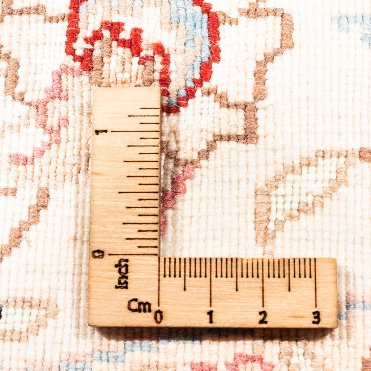 Persisk matta - Tabriz runt  - 157 x 151 cm - grädde