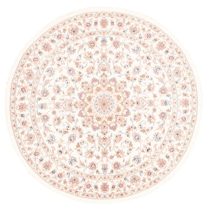 Persisk matta - Tabriz runt  - 151 x 146 cm - grädde