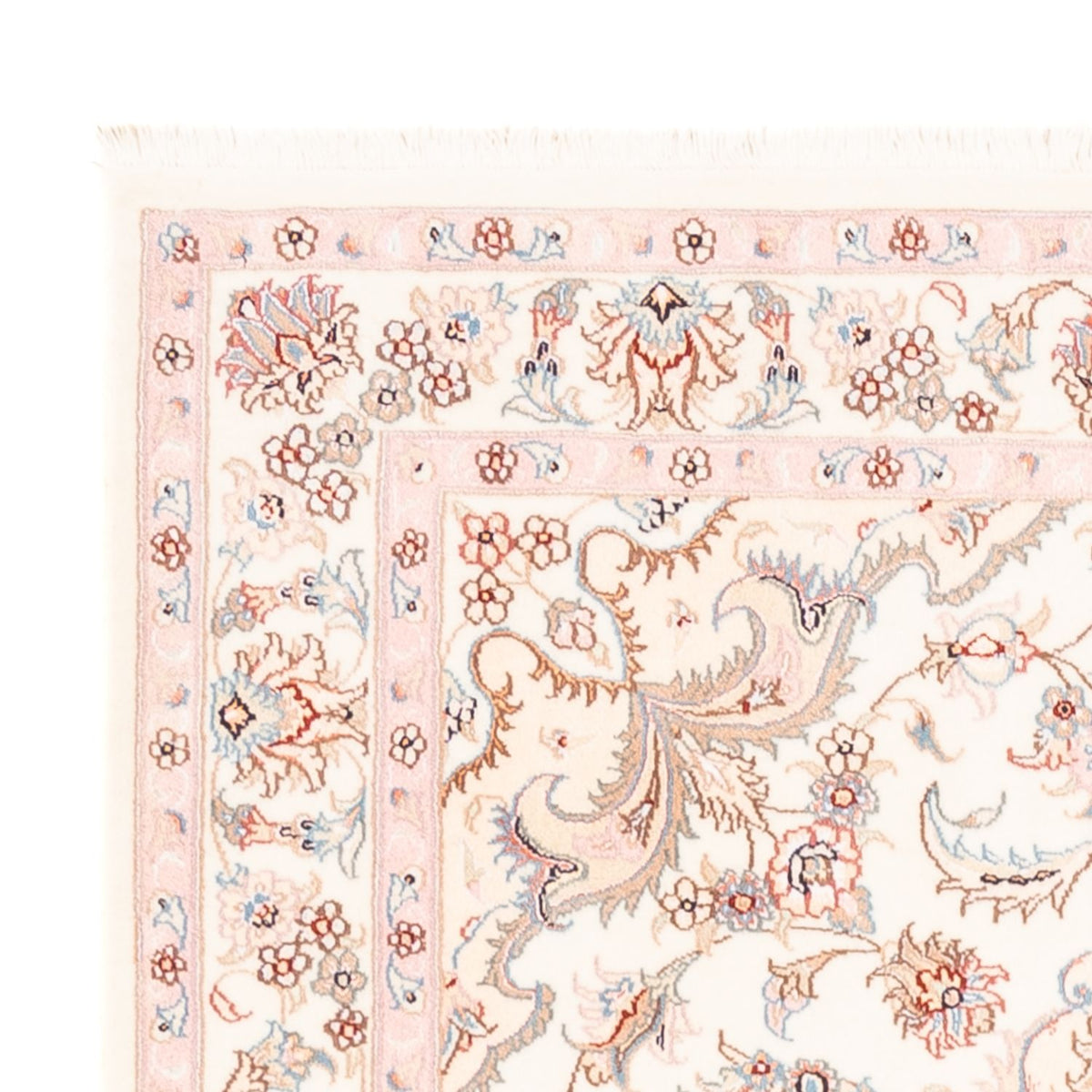 Persisk matta - Tabriz - 157 x 108 cm - grädde