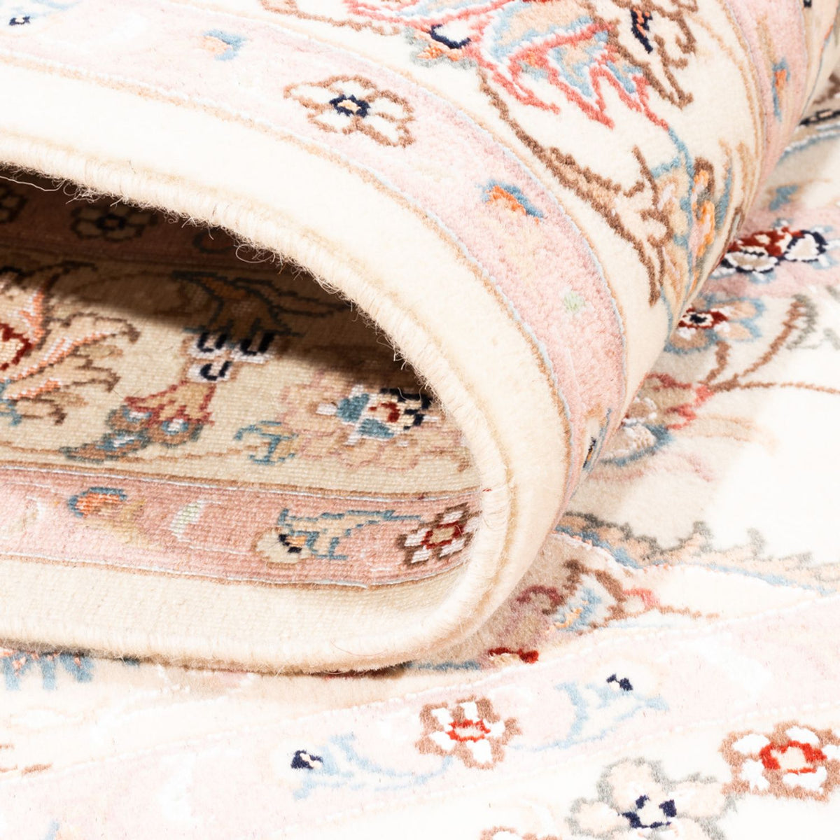 Persisk matta - Tabriz - 157 x 108 cm - grädde