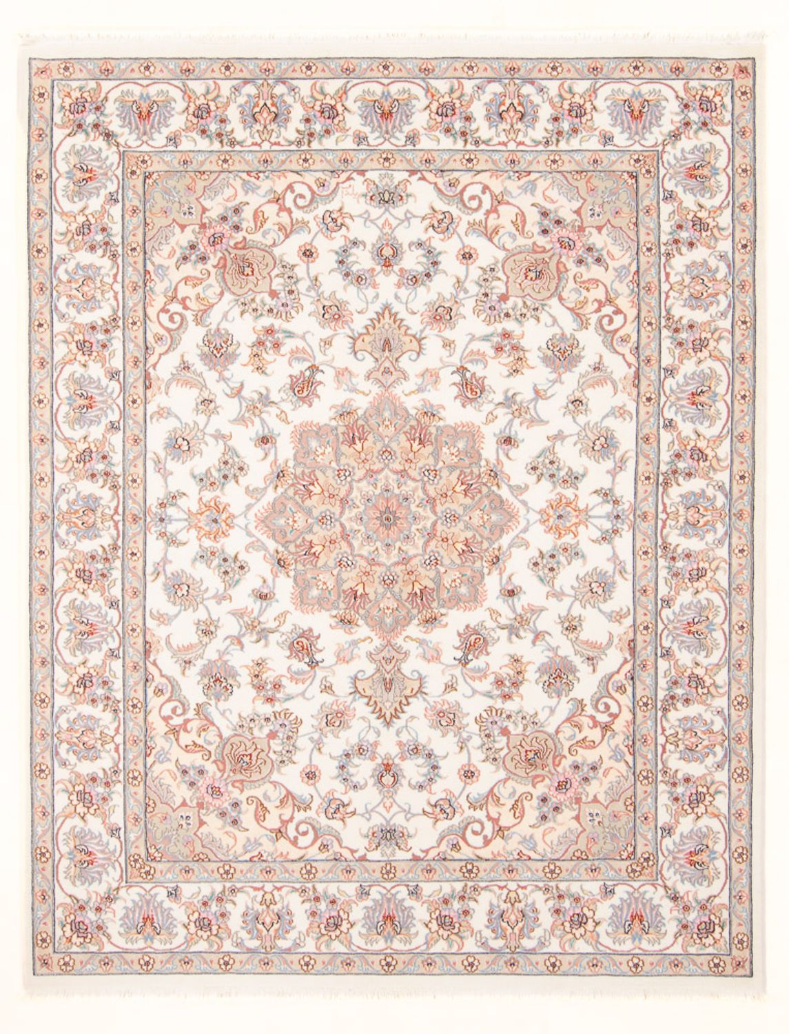 Persisk matta - Tabriz - Royal - 198 x 152 cm - grädde